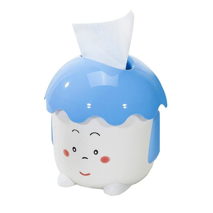 楽天市場 トイレットペーパーホルダー スタンド型 アニメ風 顔のイラスト 頭の蓋 プラスチック製 ブルー 輸入インテリア雑貨モノッコ