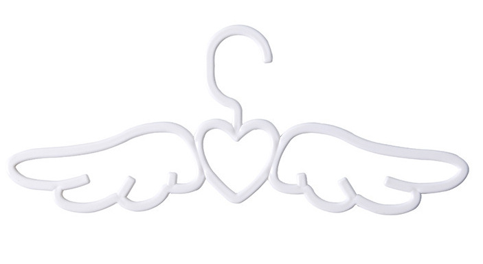 楽天市場】ハンガー 天使の羽根&ハートのモチーフ 5本セット (ホワイト