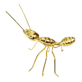置物 ゴールドカラーの昆虫 アンティーク風 金属製 (アリ)
