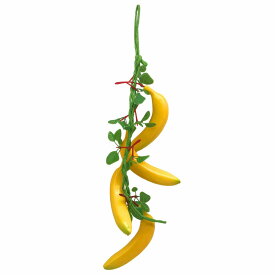 【訳あり】食品サンプル 吊るし果物 フルーツ 葉っぱつき 1本 (バナナ)