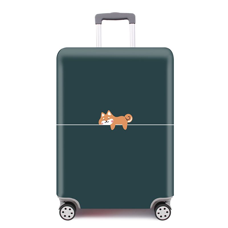 かわいい犬 旅行 トラベル ラゲッジカバー キャリーケースカバー スーツケースカバー 動物の寝姿 漫画風 シンプル イヌ×Lサイズ 最大90％オフ！