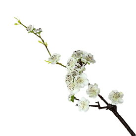 【50％OFF（半額）クーポン配布中】造花 梅の花 枝付き 長め 和風 5本セット 1本 レッド ピンク ホワイト ブルー