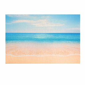 【50％OFF（半額）クーポン配布中】玄関マット 美しい砂浜 海辺 ビーチ マリン風 (Aタイプ)