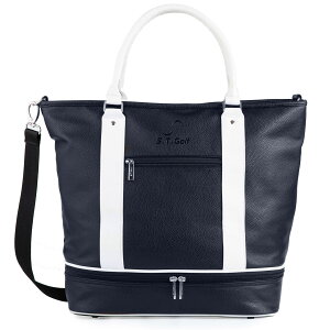 �S���t �g�[�g�o�b�O S.T.Golf �����Y ����PU���U�[ ��e�� �V���[�Y���[�� 3WAY �^�������S �V�����_�[�X�g���b�v�t�� �h�� 50cm×40cm×20cm �v���[���g �i�i �I�X�X��