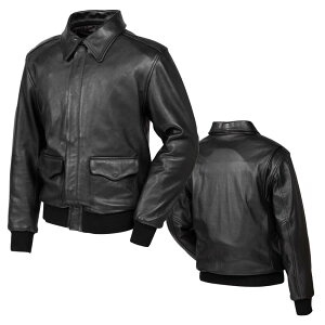 【デグナーWEB正規代理店】 デグナー 23WJ-7 レザーA-2ジャケット Leather A-2 Jacket 肩・肘・背中 胸着脱式プロテクター装備 メンズ ブラック DEGNER 23WJ-7