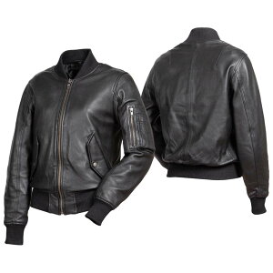 yfOi[WEBK㗝Xz fOi[ FR23WJ-10 fB[X U[MA-1WPbg LADIES' LEATHER MA-1 JACKET EIEwEEveN^[W ubN DEGNER FR23WJ-10
