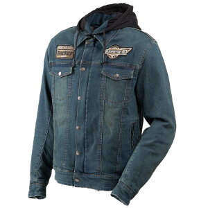 【デグナーWEB正規代理店】 デグナー 24SJ-4 デニム ジャケット オートバイ用 肩・ひじ・背中・胸プロテクター標準装備 DENIM JACKET DEGNER 24SJ-4