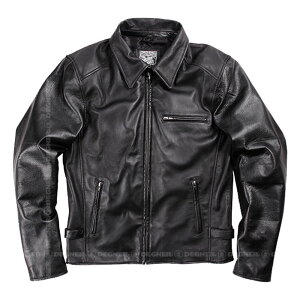 【デグナーWEB正規代理店】 デグナー 17SJ-1 ★ メンズ レザージャケット LEATHER JACKET オートバイ用 3シーズン 春 夏 秋 ブラック DEGNER 17SJ-1