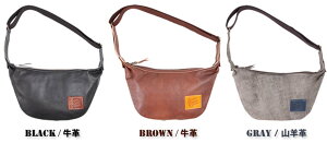 yfOi[WEBK㗝XzfOi[ W-105 U[{fBobO oii LEATHER BODY BAG BANANA DEGNER W-105