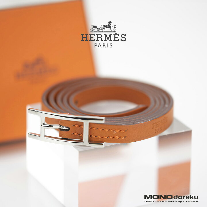 楽天市場】エルメス アピ3 HERMES Hapi3 レザーブレスレット □J刻印  