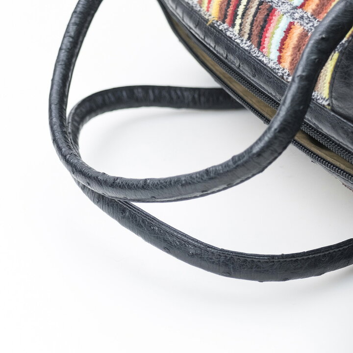 楽天市場】カラカラ オーストリッチ シェニール織 ボストンバッグ  