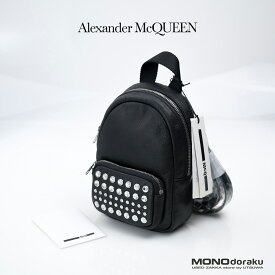 Alexander McQUEEN/アレキサンダーマックイーン　ミニバックパック クロスボディ　レザー　アヴァンギャルド　美品【中古】