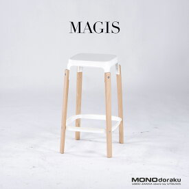 マジス カウンターチェア MAGIS STEELWOOD スティールウッド スツール(1) ビーチ材 イタリアモダン シンプルモダン 店舗什器 デザイナーズ ロナン＆エルワン・ブルレック【中古】【中古家具】【USED家具】【リユース】【デザイナーズ家具】