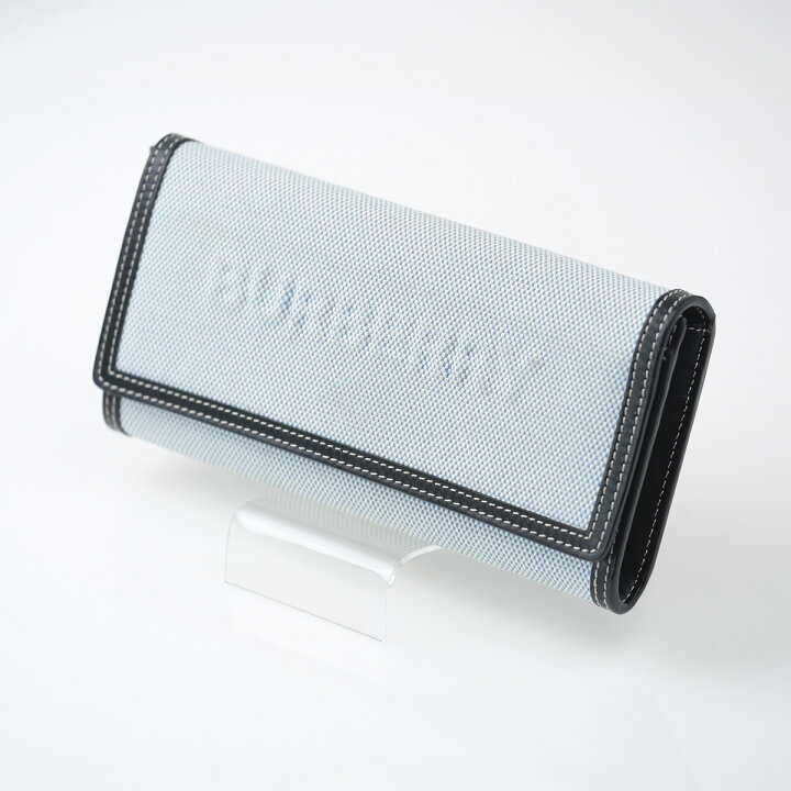 楽天市場】バーバリー BURBERRY エンボスロゴ フラップ長財布 コットン  
