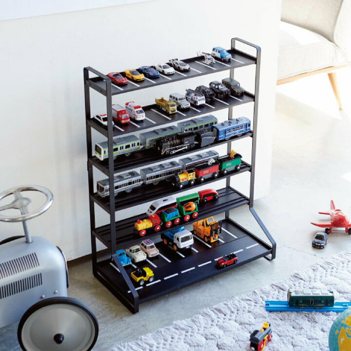 楽天市場】ディスプレイラック トミカ 収納ラック 棚 プラレール  