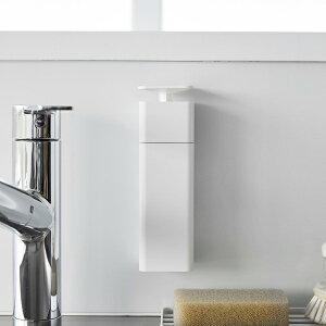 ソープディスペンサー マグネット 磁石 液体 洗剤 ソープボトル アルコール 消毒液 ポンプ スリム おしゃれ 北欧 インテリア雑貨 キッチン ホワイト 白 タワーシリーズ 新作 towerシリーズ 新