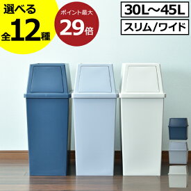 【全12種】ゴミ箱 45リットル 30L～45L スリム おしゃれ 分別 キッチン ダストボックス 臭わない 約幅30cm ふた付き リビング 30リットル 大きい 袋が見えない 薄型 2段 大容量 ペットボトル 縦型 キャスター付き フロントオープン 生ゴミ用( 平和工業 積み重ねゴミ箱 )