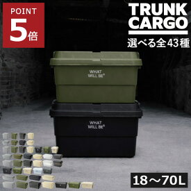 収納ボックス 大容量 【全43種】【当店限定商品】 おしゃれ 収納ケース コンテナボックス 蓋付き 大型 防水 幅60cm 幅40cm アウトドア テーブル 椅子 キャンプ 衣装ケース 日本製 TC-20S TC-30S TC-50S TC-70S LOW 20L 30L 50L 18～70L 耐荷重100kg( トランクカーゴ )