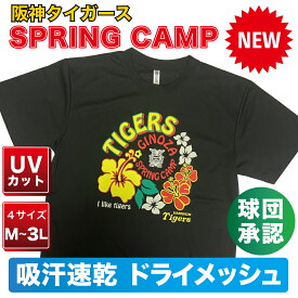 阪神タイガース グッズ 球団承認 NEW★GINOZA ハイビスカス☆ Tシャツ ドライメッシュ 通気性抜群で軽い着心地！プロ野球　宜野座スプリングキャンプ