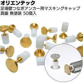 オリエンテック 足場つなぎアンカー用マスキングキャップ 無塗装 50個入 ＜16mm MC-16 18mm MC-18 四分アンカー用＞【送料無料】