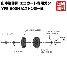 山本製作所 部品 YFE-600H エコカート専用ガン用ピストン部一式【送料無料】