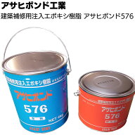 アサヒボンド工業 アサヒボンド576 6kgセット×2＜ 建築補修用注入エポキシ樹脂 浮き ひび割れ補修＞【送…