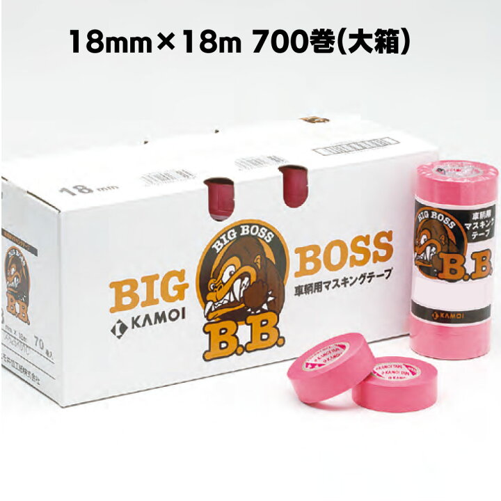 楽天市場】カモ井加工紙 マスキングテープ BIG BOSS ＜車両塗装用 18m 
