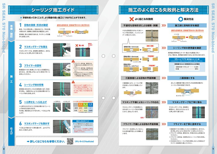 楽天市場】サンライズ SRシール S70 6L缶＜ノンブリード 建築用1成分形 