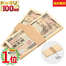 100万円札束 2束 ダミー 200万円分 父の日 プレゼント ギフト お金 誕生日 母の日 給料 ドッキリ YouTube