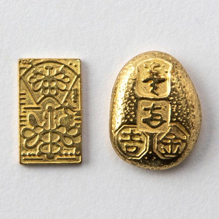楽天市場】甲州金 慶長一分金 レプリカ 2個セット 古銭 金運アップ 