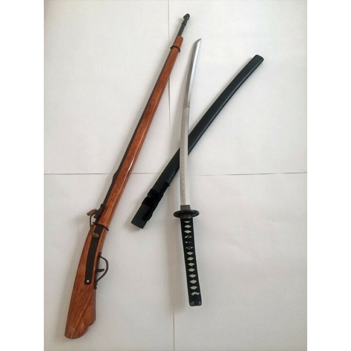 楽天市場】火縄銃 日本刀 レプリカ 2点セット コスプレ 置物 
