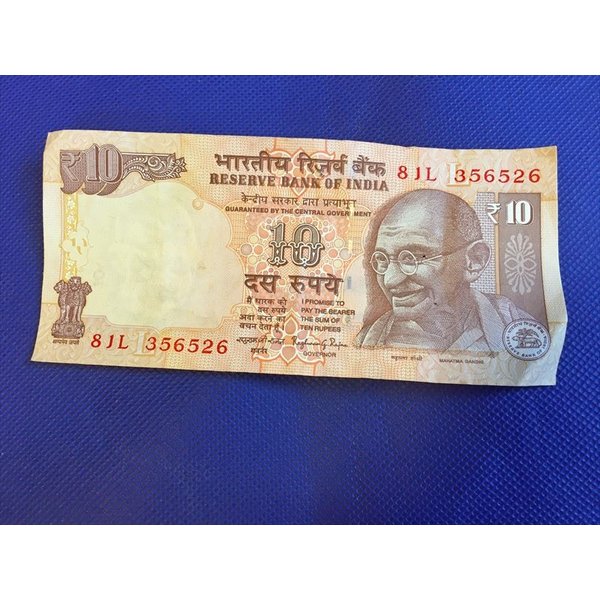 インド ガンジー紙幣 10ルピー 本物保証 注目ショップ