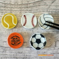 箸置き　ボール 1個　陶器【有田焼】野球ボール　テニスボール　バレーボール　卓球　サッカーボール　ピ…