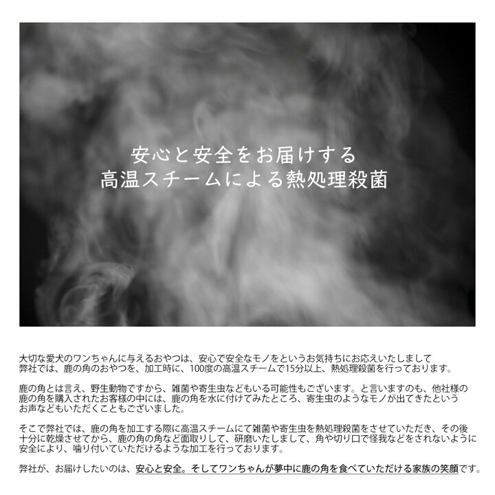 楽天市場 15cm 中型犬 鹿の角 犬 おもちゃ 無添加 おやつ エゾジカ 国産 鹿 角 ガム デンタルケア Monolife モノライフ 楽天市場店