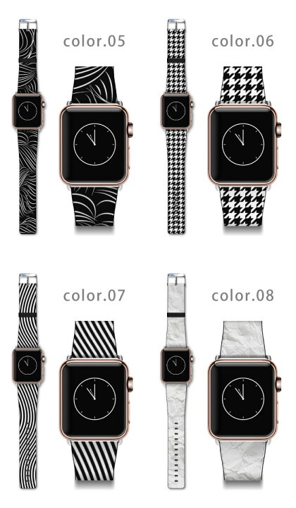 Apple watch バンド ベルト アクセサリー 送料無料 38mm 42mm ラグ付き ジョカーレ・デザイン アップルウォッチ ウオッチ ベルト 大人 おしゃれ 30代 40代 ギフト モノクロ 白黒 シンプル ドット チェック Apple Watch Series SE Applewatch アップルウォッチ バンド モノクロ 白黒 シンプル