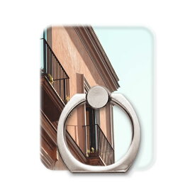 スマホリング スマホスタンド スマホアクセサリー ホールドリング 写真 アンティーク 建物 窓辺 バルコニー シンプル iPhone13 iPhone12 11 SE(第ニ世代) X/XS Max Xperia AQUOS Galaxy Google Android Apple スマートフォン用リング