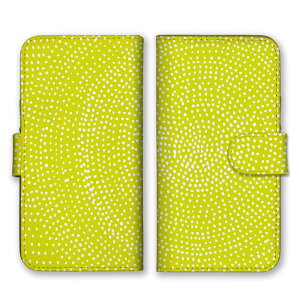 全機種対応 手帳型 スマホケース SIMフリー対応 手書き 円 下手 種 水玉 点々 ドット 模様 柄 カラフル 派手 奇抜 芸術 個性的 らくがき 豹柄 キウイ 緑 白 ホワイト set11287 iPhone14 13 12mini Pro Max S