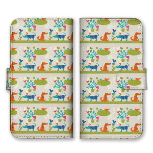 全機種対応 手帳型 スマホケース SIMフリー対応 動物 うさぎ むいぐるみ デザイン 芸術 アート かわいい おしゃれ 派手 細かい オススメ 個性的 マルチカラー カラフル set14787 iPhone14 13 12mini Pro