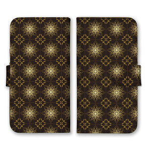 全機種対応 手帳型 スマホケース SIMフリー対応 ダマスク 細かい 柄 模様 デザイン 芸術 アート かわいい おしゃれ 個性的 オススメ 斬新 大人 人気 サーモンピンク 黒 ブラック set15575 iPhone14 1