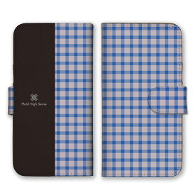 全機種対応 手帳型 スマホケース SIMフリー対応 set18863 チェック ベージュ ブルー シンプル 大人 可愛い シック 黒色 ブラック バイカラー ツートン iPhone14 13 12mini Pro Max SE(第3世代) Galaxy Xperia AQUOS