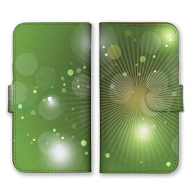 全機種対応 手帳型 スマホケース SIMフリー対応 set21067 グリーン 光の粒 光の輪 ふわふわ キラキラ グラデーション シンプル 神秘的 幻想的 大人 渋い 鶯色 iPhone14 13 12mini Pro Max SE(第3世代) Galaxy Xperia AQUOS