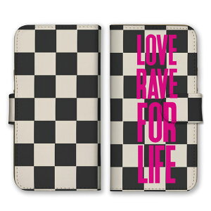 �S�@��Ή� �蒠�^ �X�}�z�P�[�X SIM�t���[�Ή� LOVE RAVE FOR LIFE �`�F�b�J�[�� ���� �u���b�N �z���C�g �s���N �s���͗l �p���s �V���v�� �N�[�� ���������� iPhone14 13 12mini Pro Max SE(��3����) Galaxy 