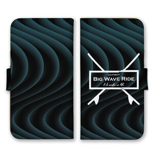 �S�@��Ή� �蒠�^ �X�}�z�P�[�X SIM�t���[�Ή� BIG WAVE RIDE �T�[�t�B�� �l�C�r�[ �u���b�N �O���f�[�V���� �O���t�B�b�N�� �g�` ���������� iPhone14 13 12mini Pro Max SE(��3����) Galaxy Xperia AQUOS