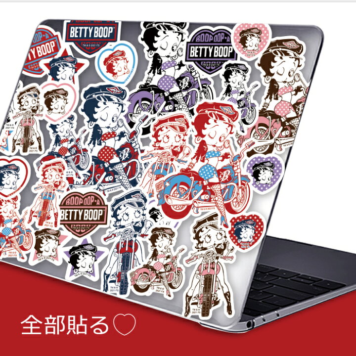 楽天市場 ステッカー キャラクター ベティー ブープ Tm Fan Club ベティーちゃん バイク グッズ シール 正規品 Betty Boop Tm 送料無料 おしゃれ 可愛い 人気 スマホケース専門店 Monoman