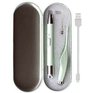 光る耳かき LED ライト付き ピンセット 充電式 みみかき ステンレス製 照明付き 耳掃除 介護耳かき 便利グッズ 子ども用 電気 プレゼント かわいい 子育て ベビー 送料無料