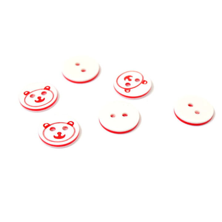 楽天市場 Bt 4 Red プラボタン くま 熊 ベアー 12mm かわいいクマさんのプラボタン 5色展開 1個 ハンドメイド 保育園 手芸 幼稚園 キッズ モノモクリエイトストア
