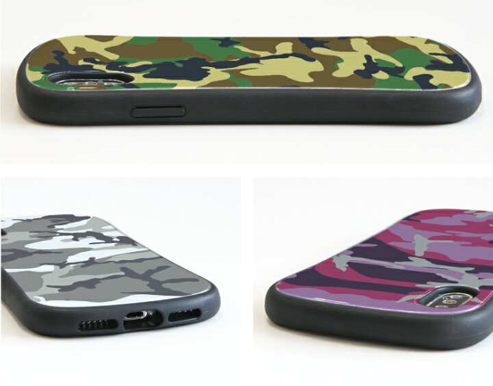 楽天市場】No186 迷彩 i select ハイブリッドケース iPhone XS iPhone 