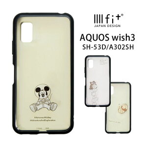 (10OFFN[|zz 9/24 01:59܂) Disney AQUOS wish3 NAP[X nCubh IIIIfit Clear X}zP[X SH-53D A302SH ANIXwish 3  AhCh X}z ~bL[}EX ~bL[ Vv