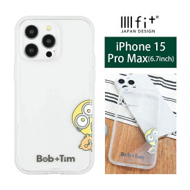 IIIIfit Clear ミニオンズ iPhone15 Pro Max ハードケース iPhone 15 ProMax 6.7インチ クリアケース ケース ボブ＆ティム クリア キャラクター iPhone15 プロ max カバー アイフォン ハイブリッド 透明 かわいい | iPhone15プロマックス スマホ