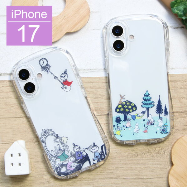 ムーミン iPhone 17 クリスタルクリアケース インナーシート ピクニック ソフトケース iPhone17ケース アイフォン アイホン17カバー 耐衝撃 iPhone17 かわいい 透明ケース クリアケース 持ちやすい